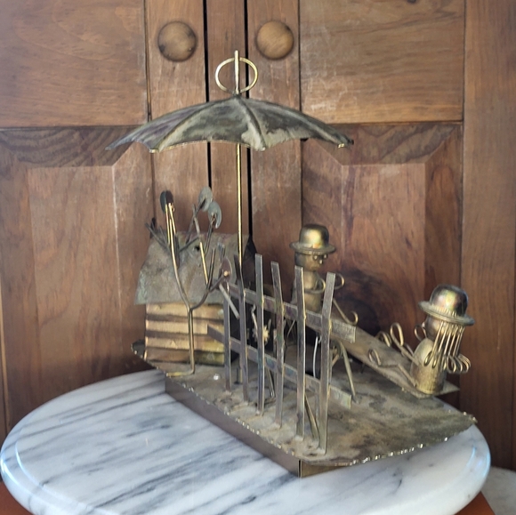 Copper Musical Children On Seesaw. - Picture 14 of 17